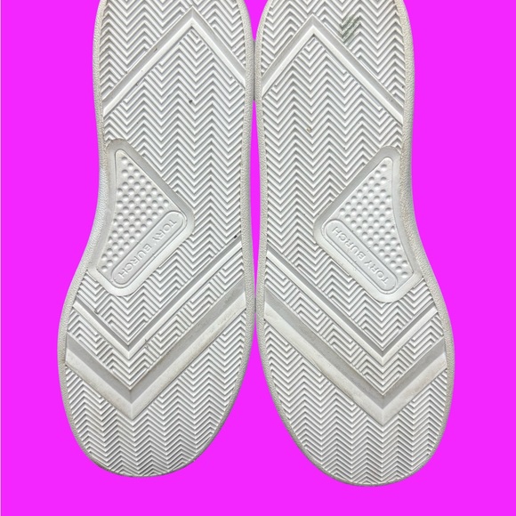 Tory Burch Classic White Lace-Up Sneakers - Picture 6 of 7